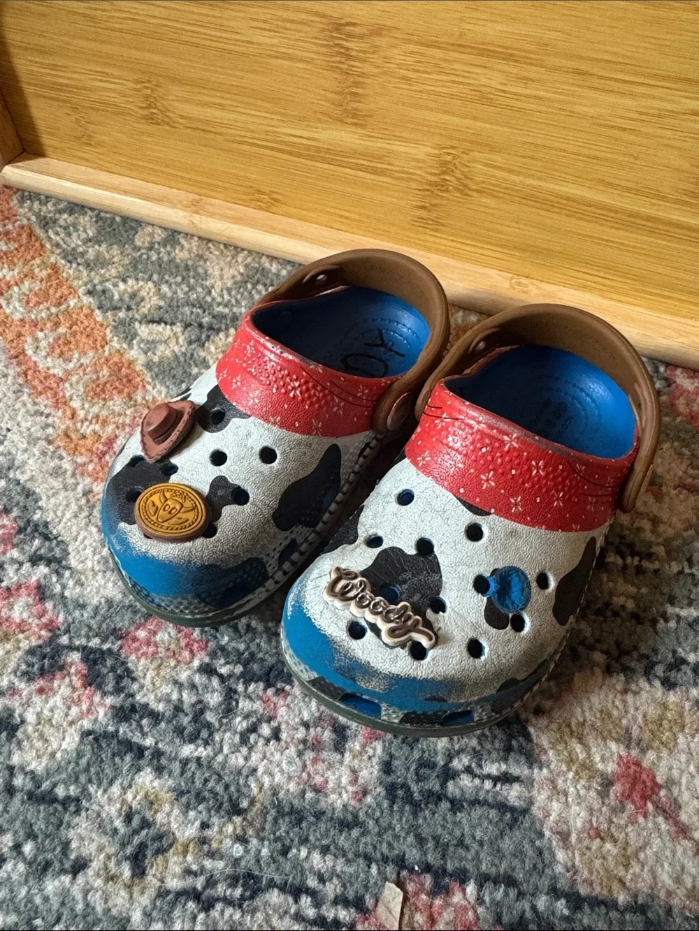 Crocs Toy Story Woody Kids Clog Cow Print Multicolor